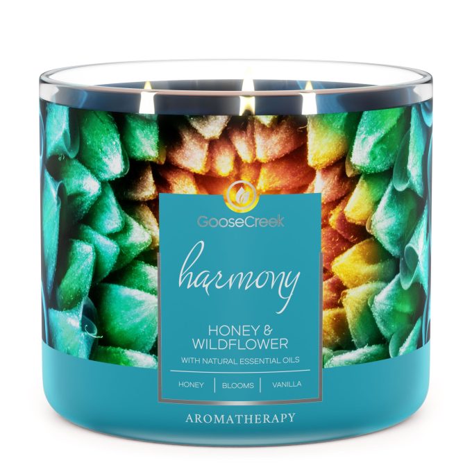 Honey & Wildflower Aromatherapy Large 3-Wick Candle